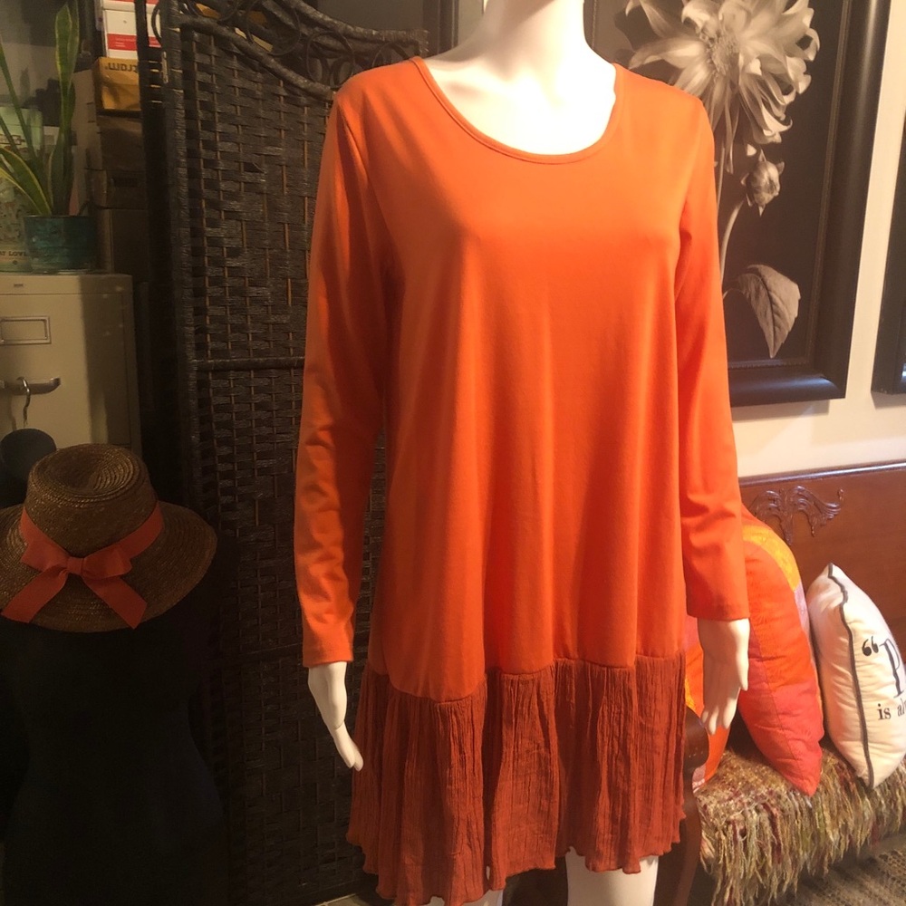 Orange Long Sleeve Dress
Unbranded